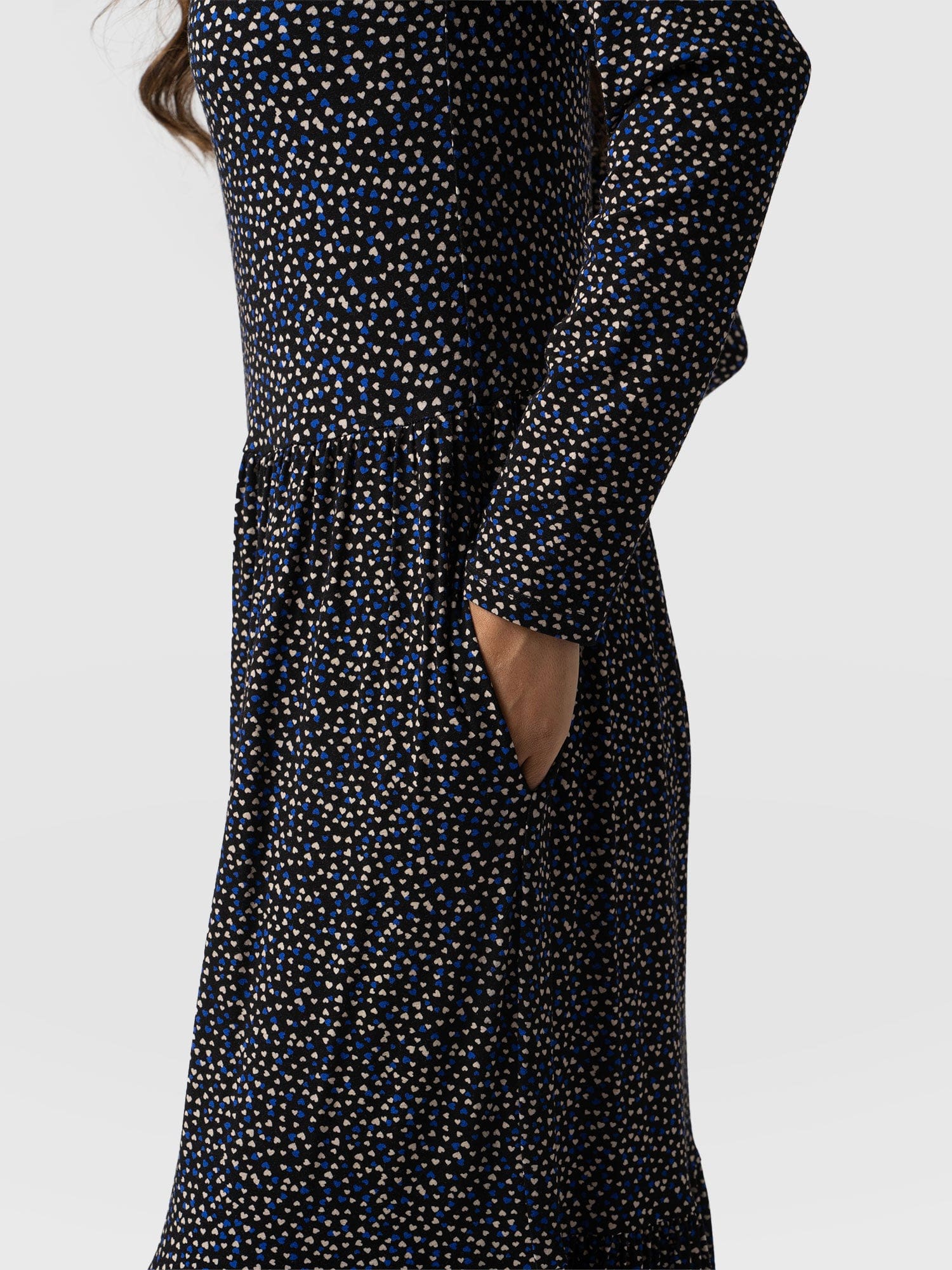 Greenwich Dress Long Sleeve - Hearts
